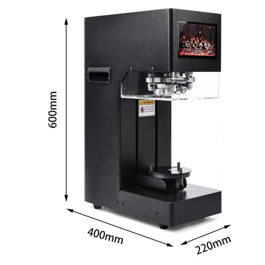 Full‑Automatic PET Aluminum Can Sealer Machine, 55mm Diameter for 60‑200mm Height Cans for Beverage Milk‑Tea Store