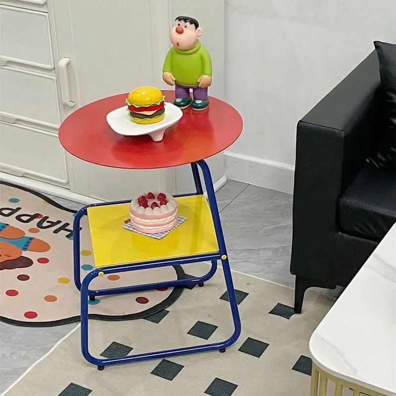 

Dopamine Side Iron Small Coffee Simple Modern Home Bedroom Bedside Table Net Celebrity Sofa Side Corner Table