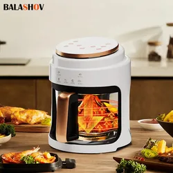 1100W Electric Air Fryer 3L Multifunctional Household Fryer Temperature Control LED Touchscreen Deep Fryer Without Oil EU/US