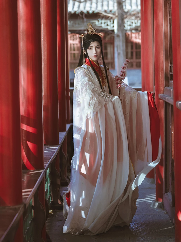 Heavenly Officials Bless The Crown Prince Joy God Xie Lian Cos Feather Que Peacock Cosplay Costume Han Fu Halloween image 4