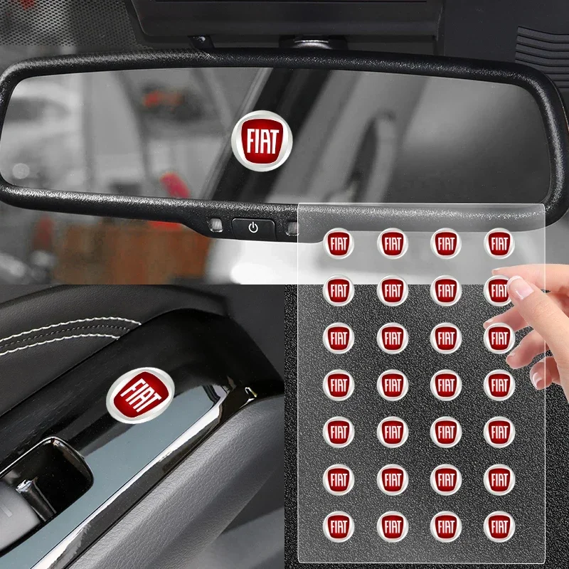 1/2/5/10PCS Autoaufkleber Emblem Auto Dekor Aufkleber Scheibenwischer Aufkleber für Fiat Punto 500 Bravo Croma Tipo Panda Uno Abarth 124