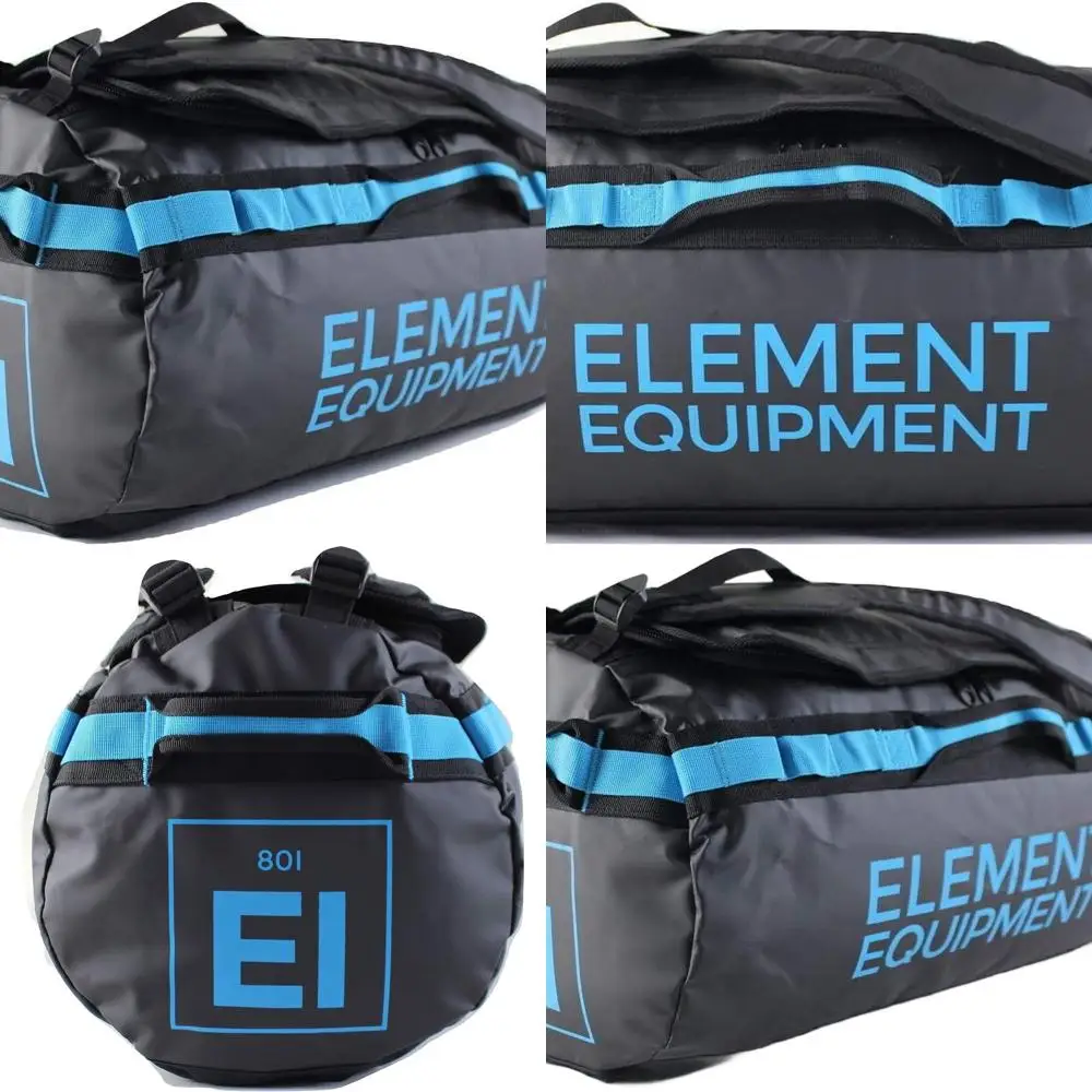 

Waterproof Large Trailhead Duffel Bag with Shoulder Straps in Black and Blue