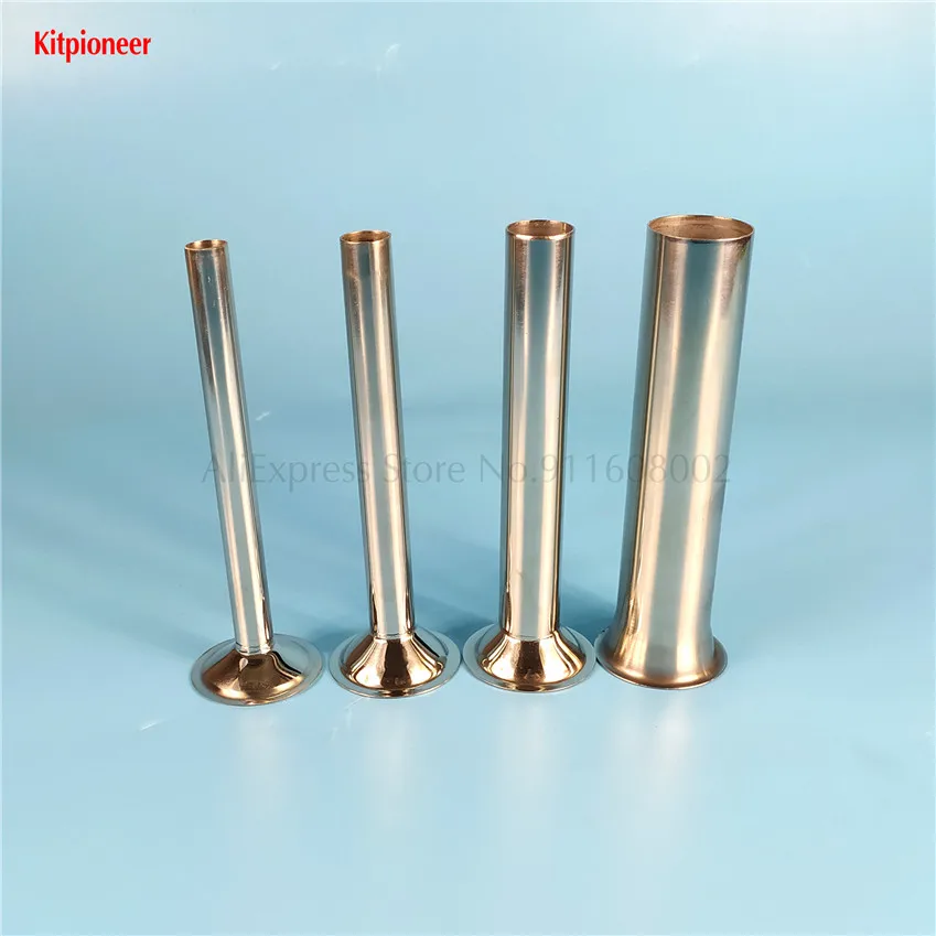 4 In 1 Set Stainless Steel Filling Tubes Spare Part Of Sausage Meat Extruder Filler Pipe Funnels New Nozzles Accessories