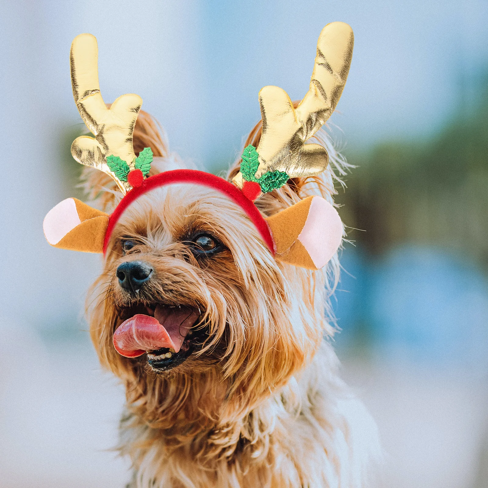 

Christmas Pet Headband Lightweight Reindeer Antler Hairband Festival Party Dog Cat Costume Prop Dog Hair Accessories