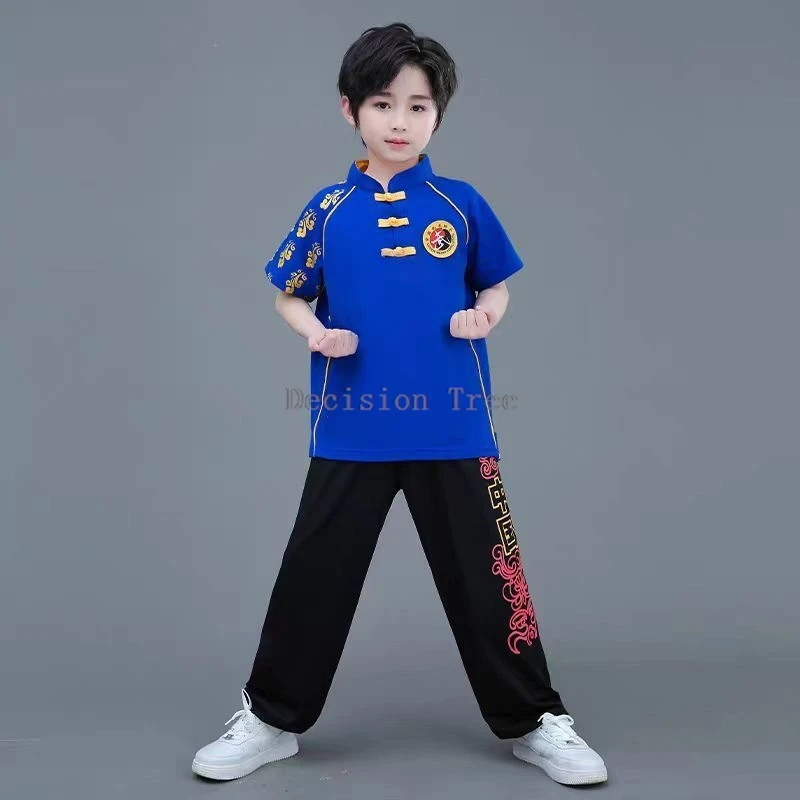 2024 chinese pupil creative kungfu training clothing changquan sanda martial arts characteristic outfit wing chun kungfu garment