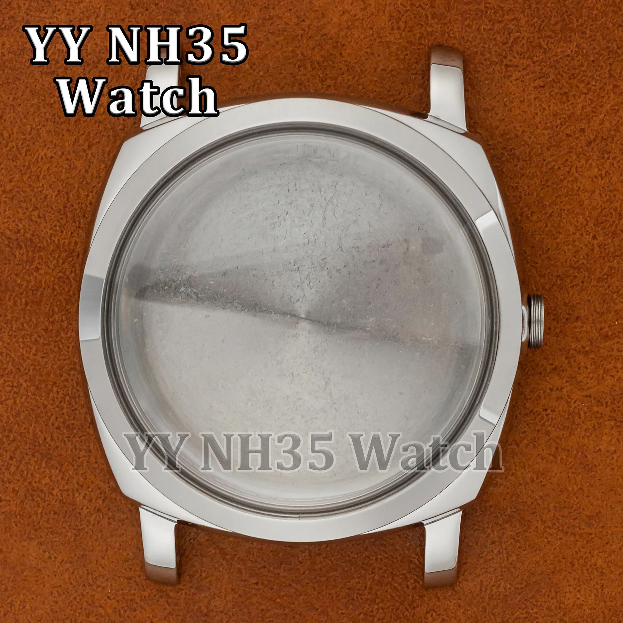 Vintage Watch Case for PAM 6154 Watches High Quality 10ATM Waterproof 47mm Case fit ETA 6497/6498/ST3600 Mechanical Movement