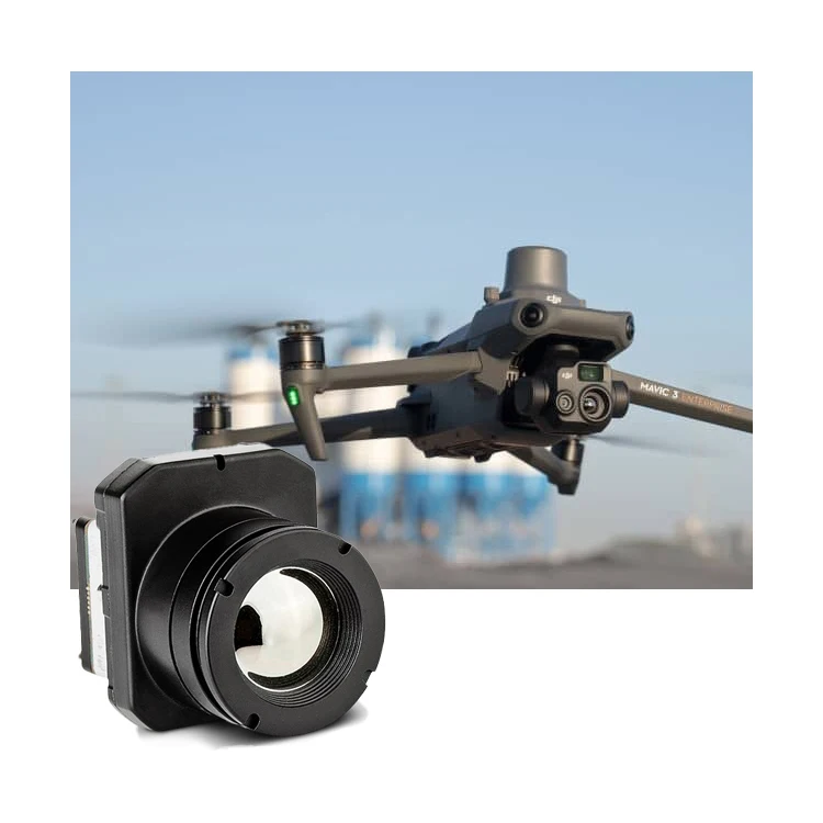 256x192 Pixel Uncooled Thermal Imaging Module 1300m Detection Range Thermal  Core for 3 FPV Analog Drones Lab Development