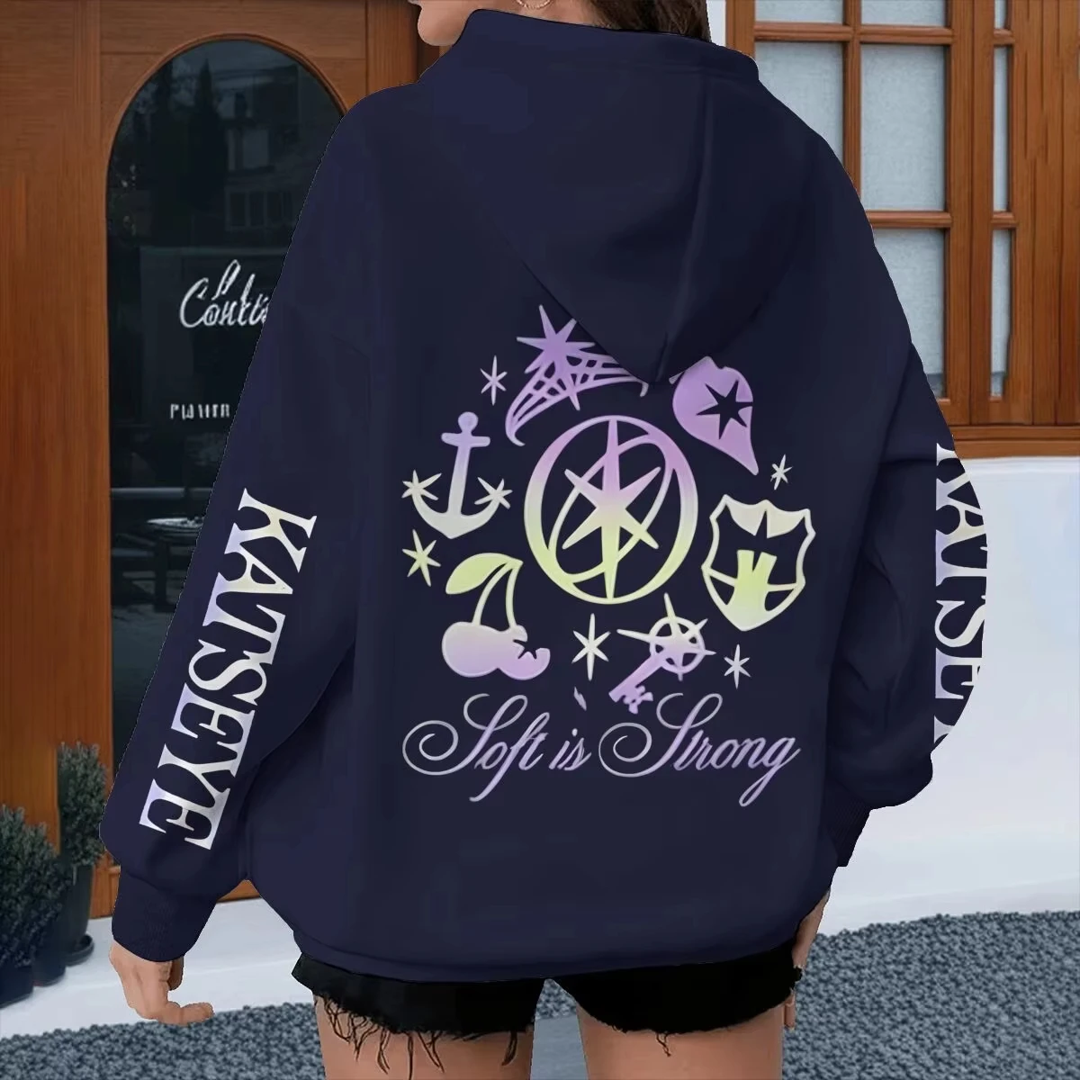 New Kpop Vintage Katseye Grunge Graphic Hoodies Women Men Hip Hop Pop Music Band Hoody Long Sleeve Katseye Streetwear Fan Gifts