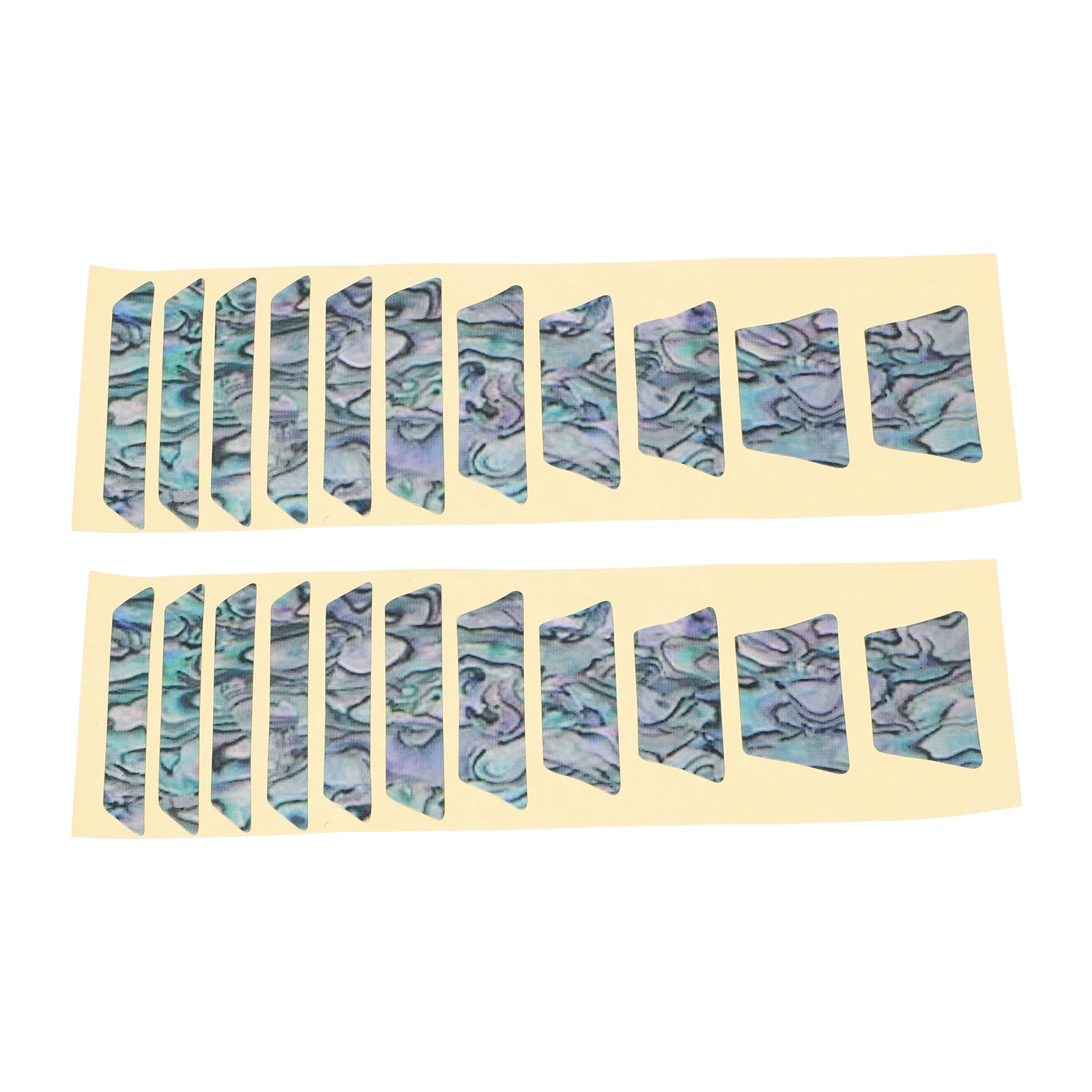 

2 Pcs Guitar Top Sticker Decorative Stickers Decors Patch Fretboard Decal Waterproof Pvc Decoration Elegant