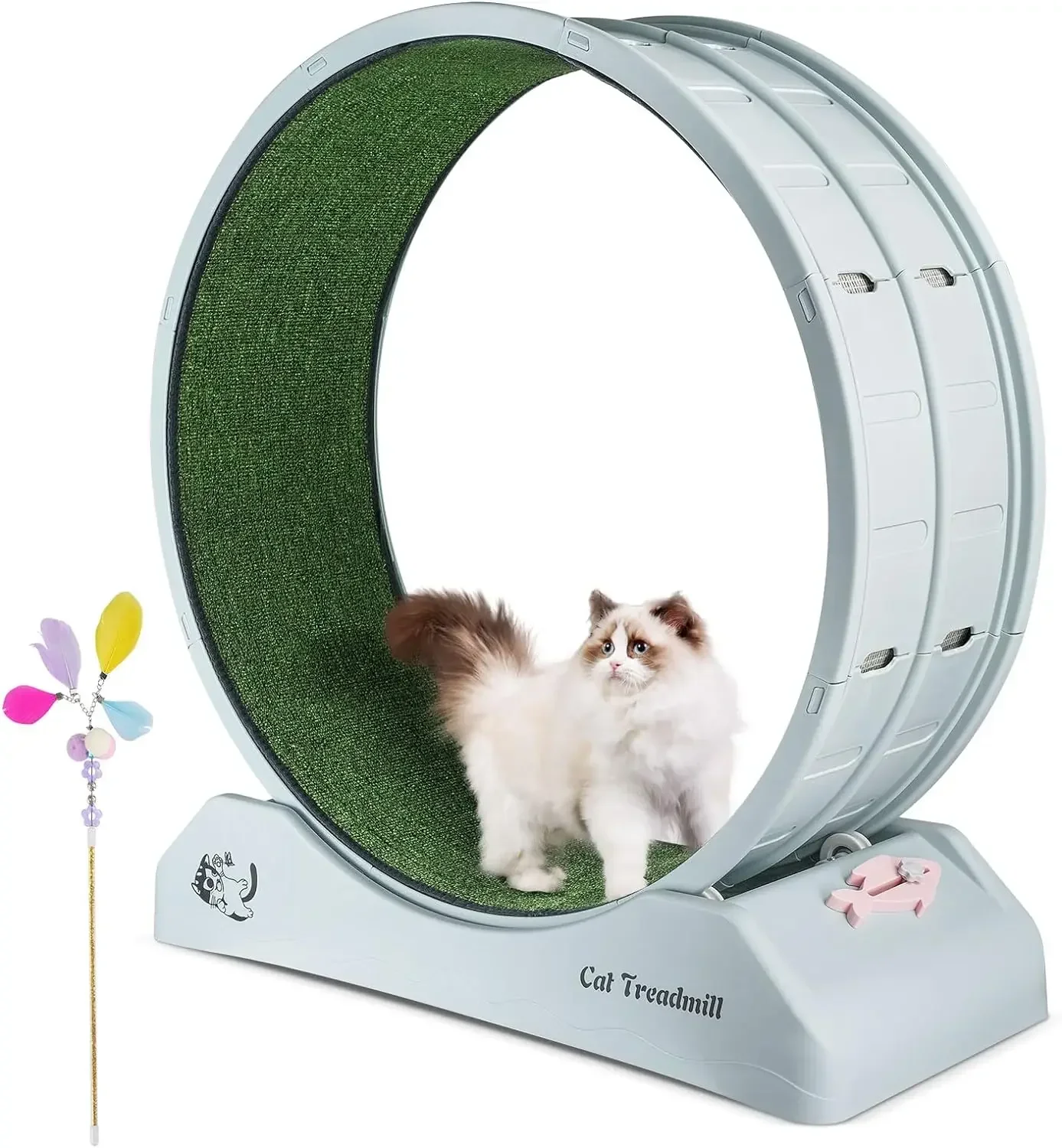 Pets Cat Exercise Wheel for Indoor Cats Plush Toys Cat Wheel Exerciser for Cat's Fitness & Health Pet Interesting Products Home