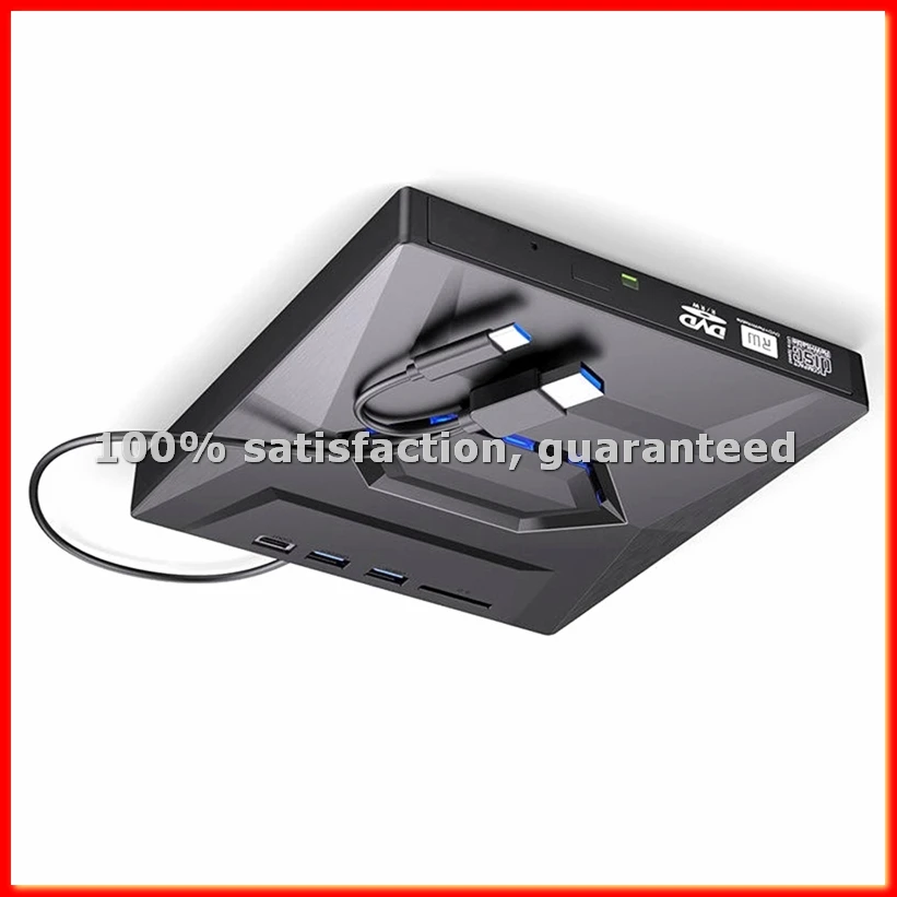 USB3.0 TYPE Multifunction External Mobile Drive CD DVD Burner, SD Card, U Disk Player Read Speed CD Rom 24X CD-RW-A79M