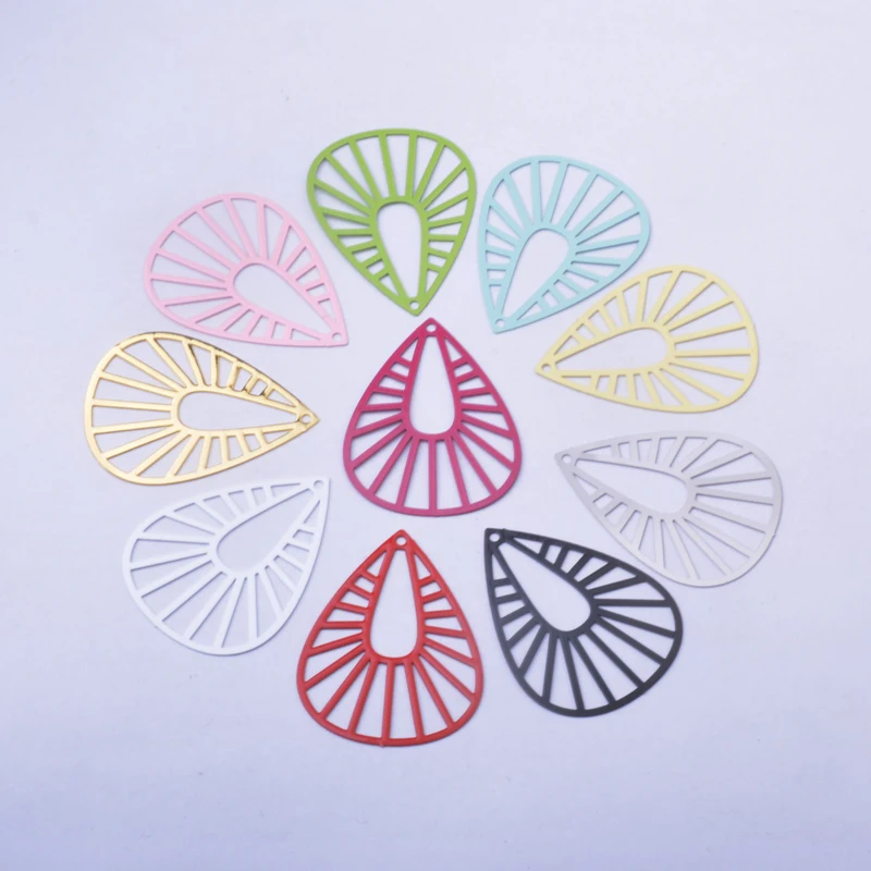 30 шт. AB8310 латунные филигранные подвески в воде, подвески из нержавеющей стали, сделай сам, аксессуары для желейных сережек 30 шт. AB8310 латунные филигранные подвески в воде, подвески из нержавеющей стали, сделай сам, аксессуары для желейных сережек