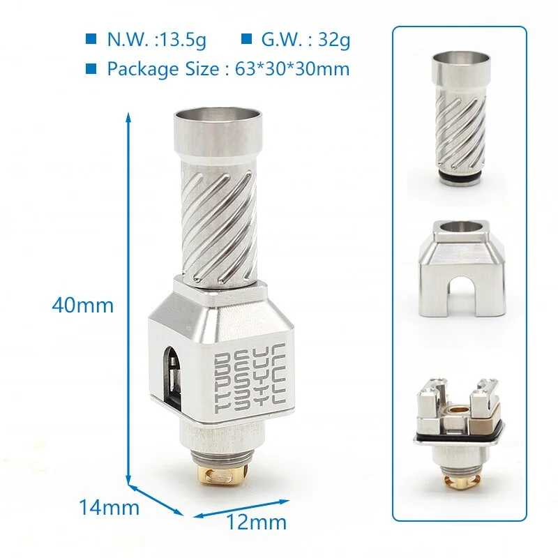 Psyc rba by psyclone x susco Bridge vapesnail Concept สำหรับกล่องเหล็กแท่ง BB SVA kbrs MOD Boro TL VAPE สองปล่องไฟ