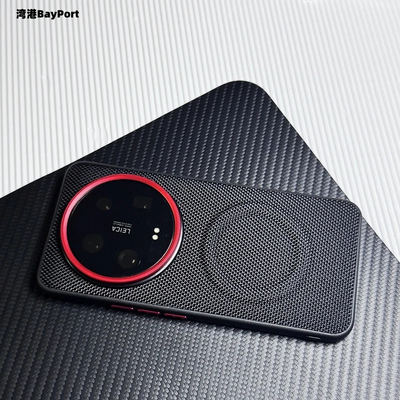حافظة لهاتف Xiaomi Mi 15 14 13 Ultra حافظة فاخرة من جلد البولي يوريثان شحن لاسلكي مغناطيسي حماية الغطاء الخلفي لهاتف Xiaomi 15 Ultra Shell