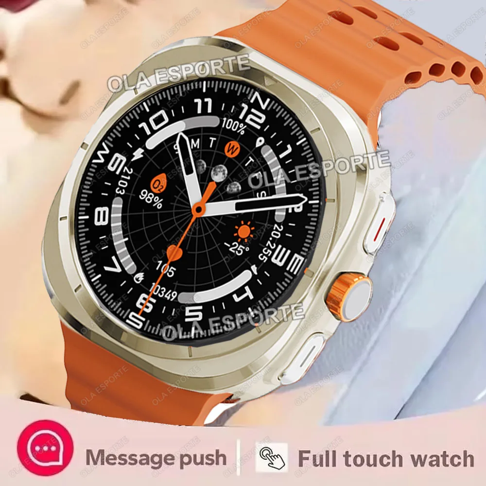 2024 New Galaxy Smart Watch 7 Ultra Men AMOLED Screen Multi-Function Sports Fitness Tracker Health Women smart watch for Samsung