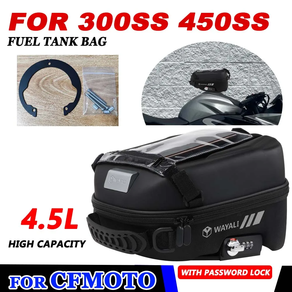 

For CFMOTO 300SS 450SS SS 300 450 SS SS300 SS450 2024 Motorcycle Accessories Tank Bag Tanklock Waterproof Luggage Storage Bags