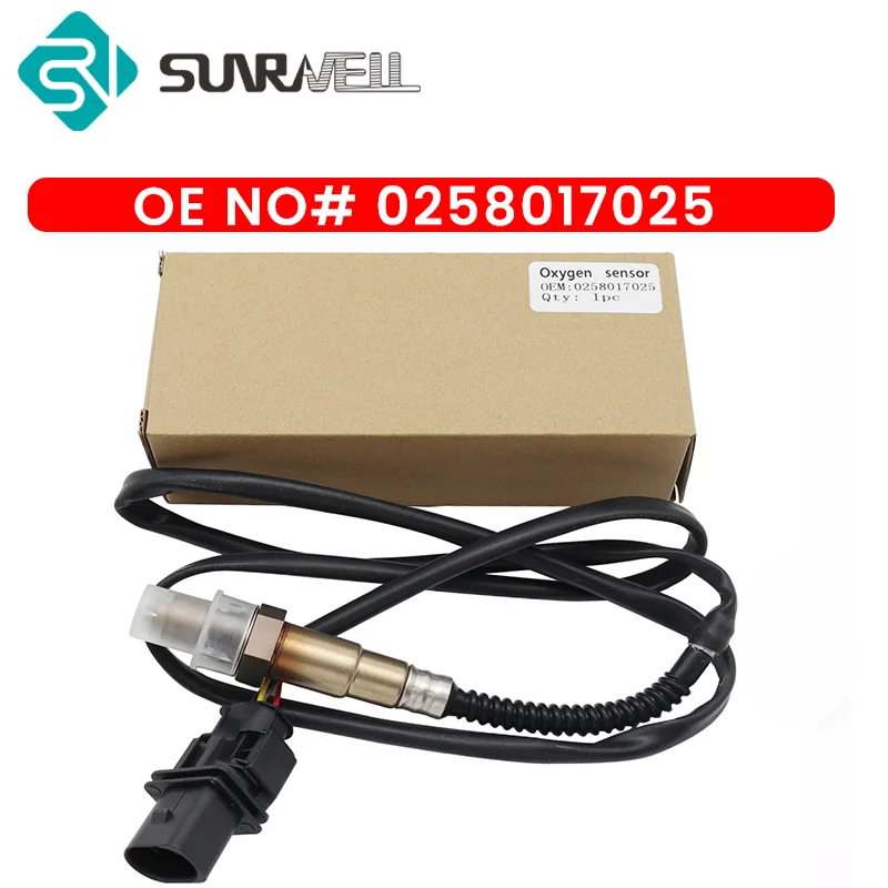 High Quality Air Fuel Ratio LSU 4.9 5 Wire 0258017025 Wideband O2 Oxygen Sensor For Chevrolet Ford Honda Toyota 17025 Lambda