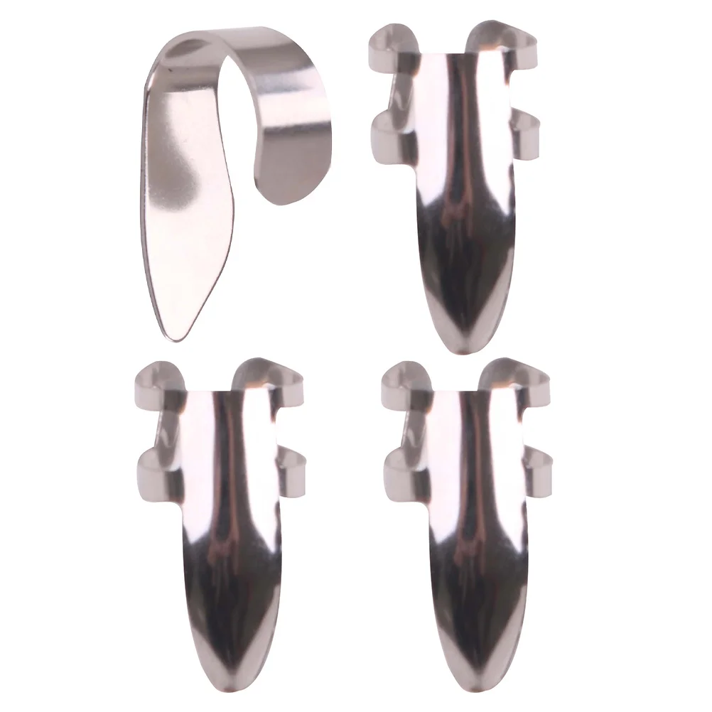 

1Set Finger Pick Stainless Steel Adjustable Thumb Pick for Guitar Banjo Players Comfortable Metal Plectrum Full Sound