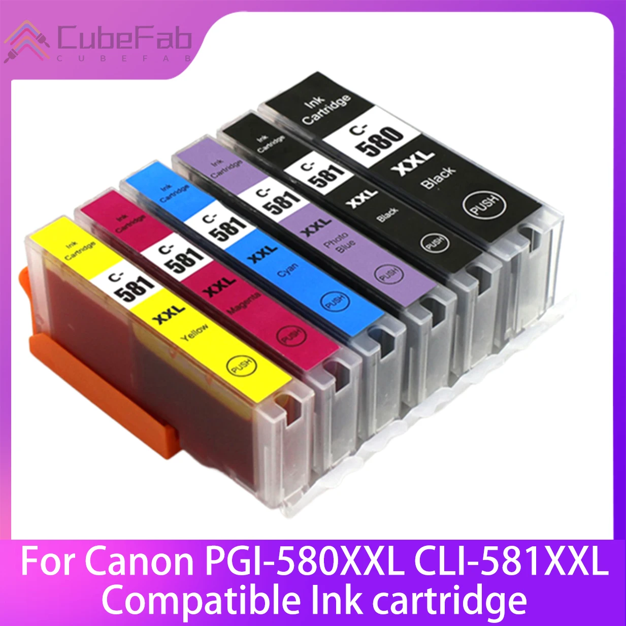 

For Canon PGI-580 CLI-581 580XL 581XL Ink Cartridge For Canon PIXMA TS6150 TS6250 TS6350 TS705 TS8150 TS9150 TS8350 9550 Printer