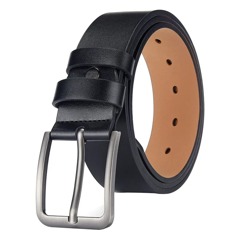 

Простой и универсальный мужской ремень из искусственной кожи, пряжка из высокосплава, повседневный декоративный ремень, новый качественный мужской повседневный ремень