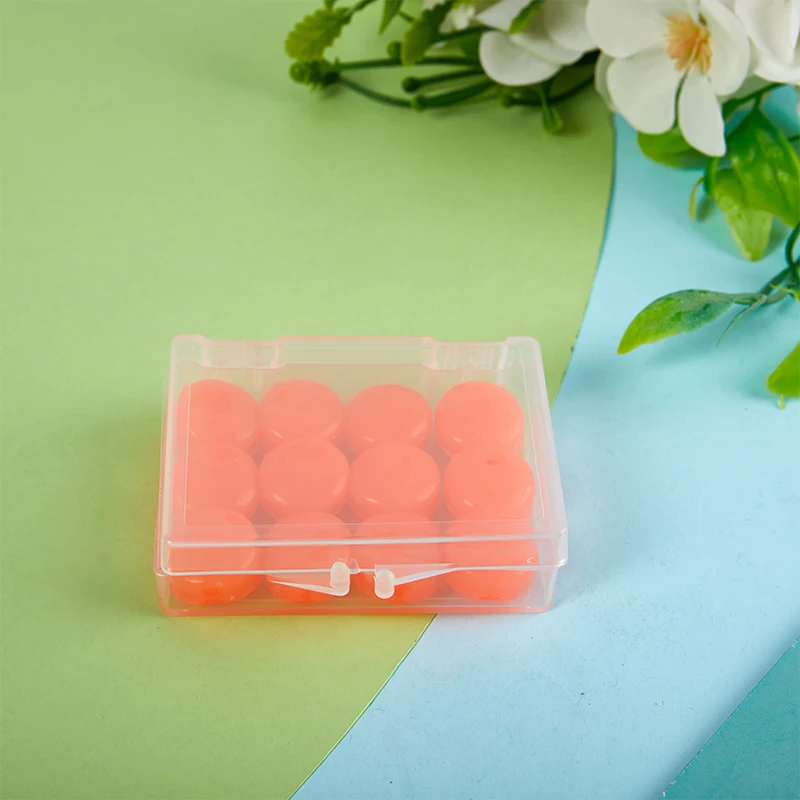 

12Pcs Soft Silicone Earplugs Waterproof Anti-Noise Ear Plugs for Swimming Showering Water Sports