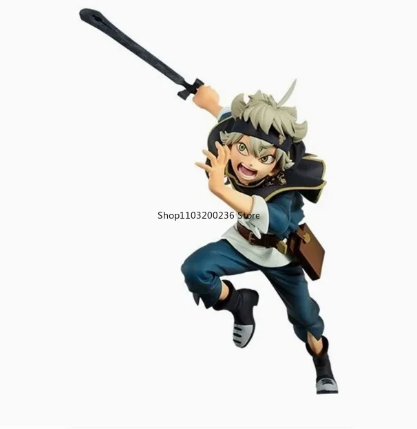 BANDAI Original DXF Black Clover Yuno Grinbellor Asta Anime Action Figure Model Hobbies Collectible Gift