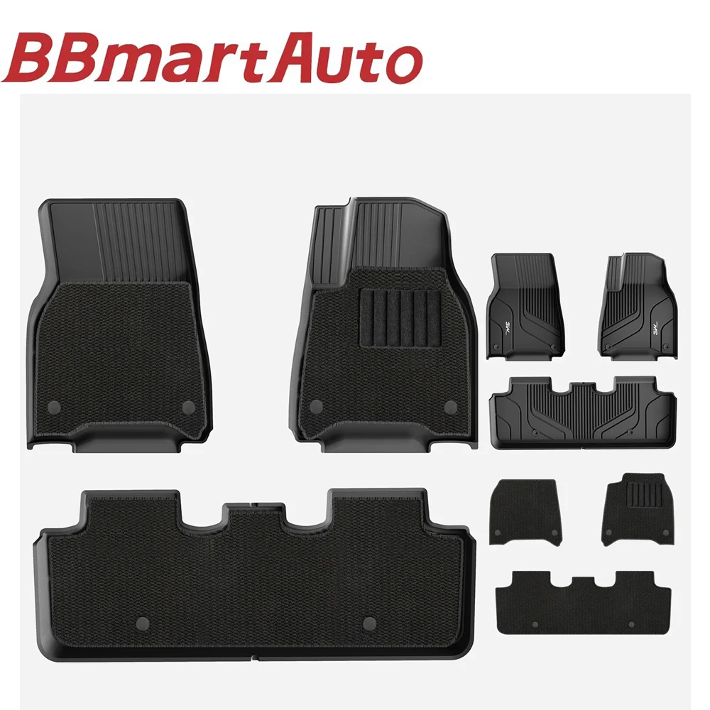 BBmart Auto Parts 1set for Tesla's new TPE single-layer floor mats Model Y/3 accessories new front and rear trunk mats