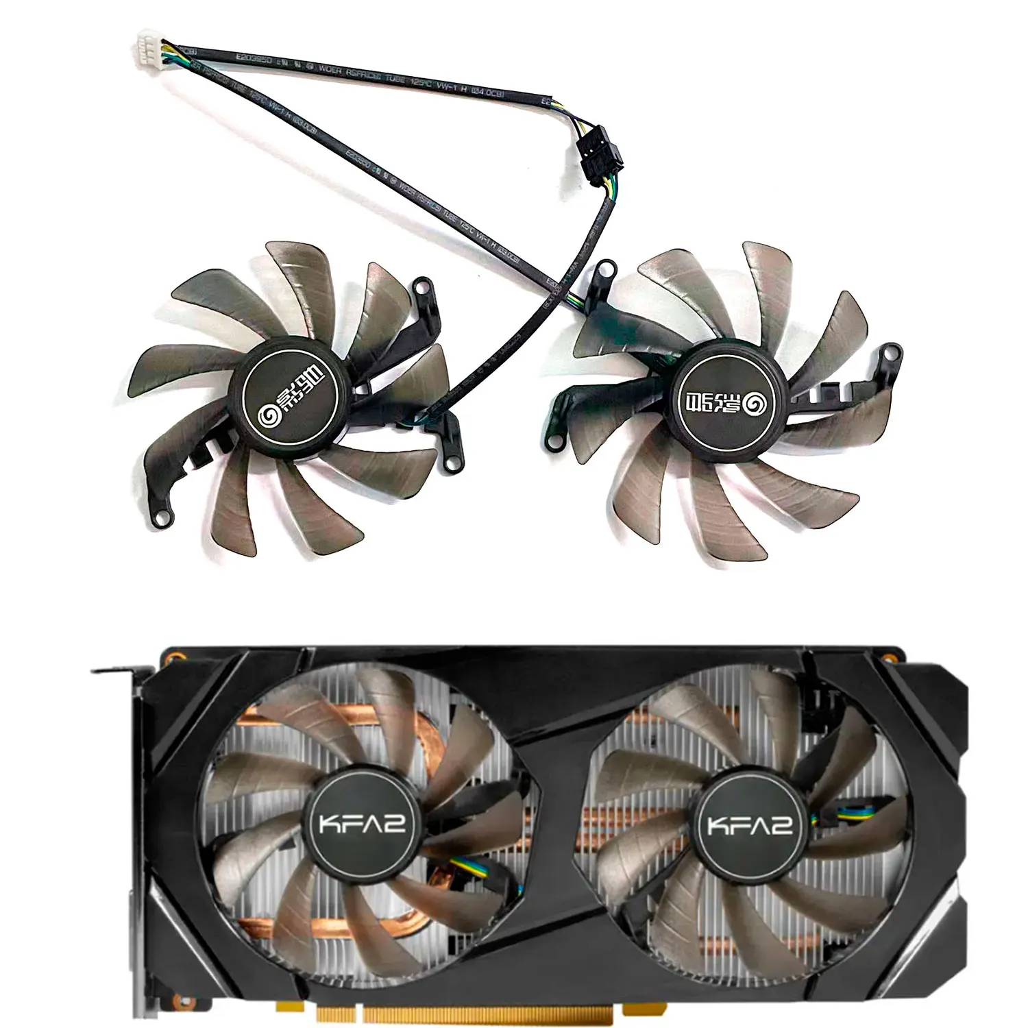 Nowy wentylator GPU 4PIN 85MM TH9215S2H-PAA01 FY09015M12LPA pasujący do GALAX KFA2 GALAX GeForce RTX 2060 2070 SUPER GTX1660 1660Ti
