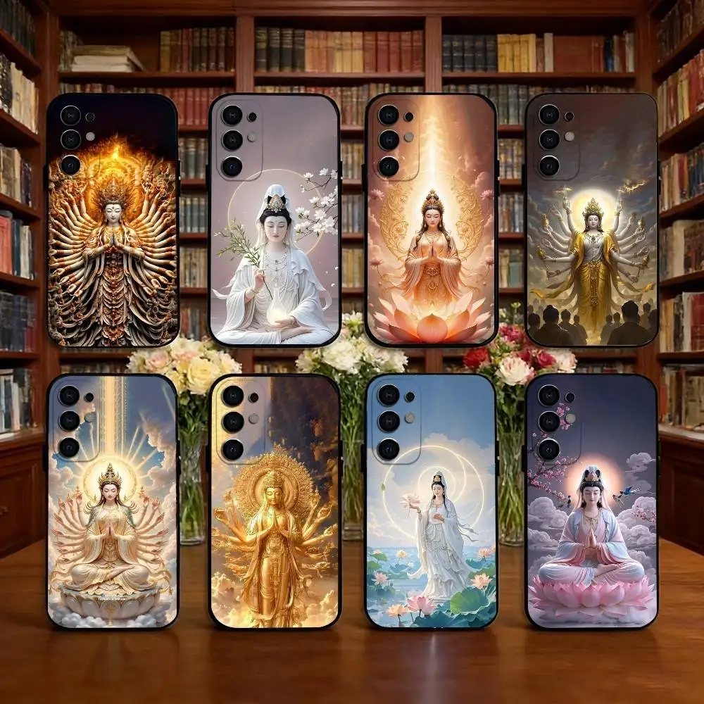 

Avalokiteshvara Phone Case For Samsung S25,S24,S21,S22,S23,S30,Ultra,S20,Plus,Fe,Lite,Note,10,Black Cover