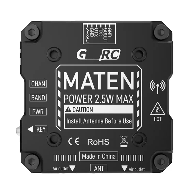 【Получшие предложения】2,5 Вт VTX для GEPRC 48CH поддерживает регулировку параметров OSD для FPV дрона дальнего действия