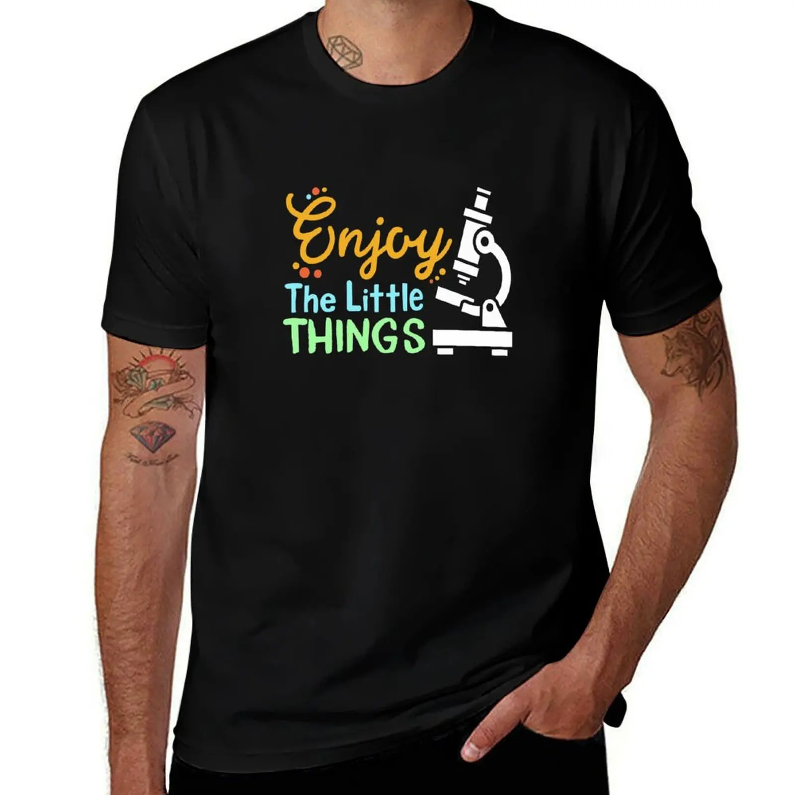 

Enjoy The Little Things - Microbiology T-Shirt cute tops cheap stuff shirts graphic boys whites men t shirts high quality