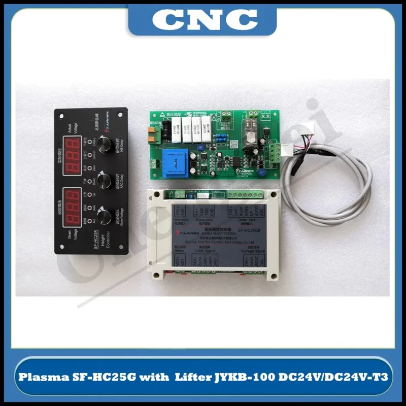 CNC Plasma Flame Cutting Torch Height Controller Sf-Hc25g/Sf-Hc25k With THC Lifter Jykb-100-Dc24v-T3 cyclmotion