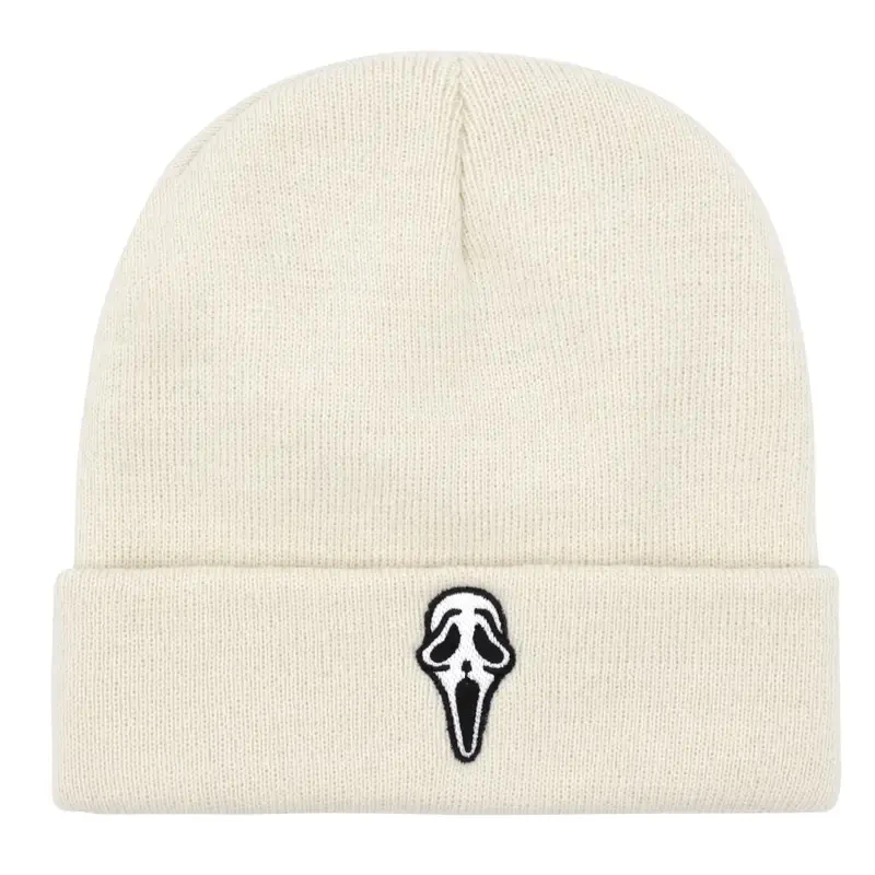 2023 New Casual Skull Embroidery Knitted Hat for Men fashion High Quality Hip Hop Cap for Women Outdoors Vintage Beanie Hat