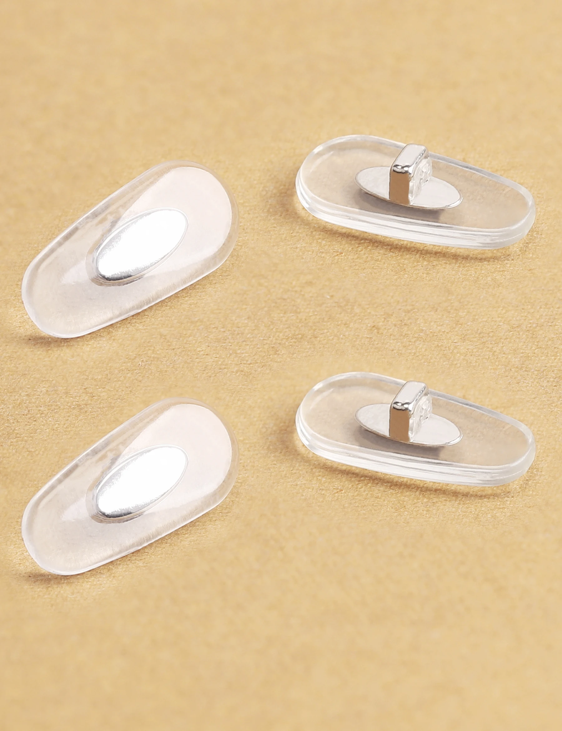 LOCKFIT Replacement Nosepads Silicone Rubber Nose Pieces Compatible with RayBan RB3604 62mm, RB3523 59mm, RB3528 61mm Frame