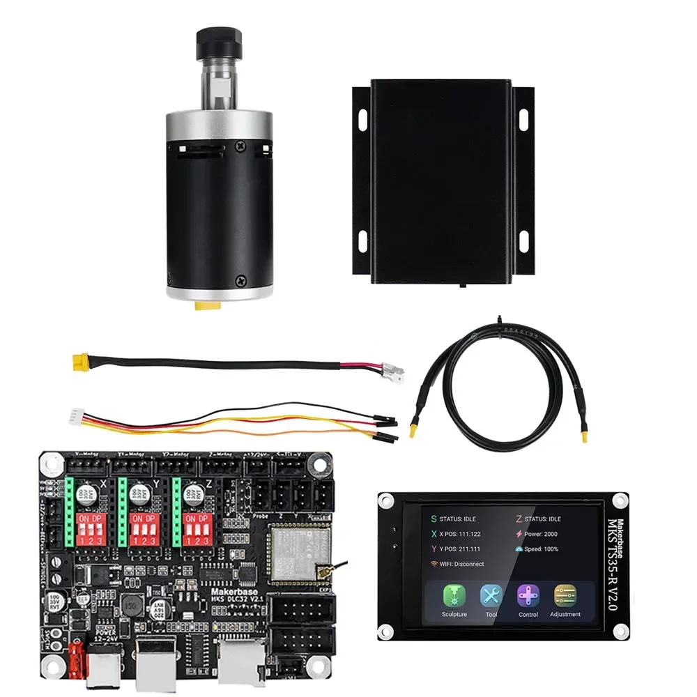 

# L для MKS DLC32, комплект бесщеточного двигателя постоянного тока для материнской платы, 10000 об/мин, 24 В, кабель драйвера для гравера с ЧПУ ER11, фреза, замена 775 м