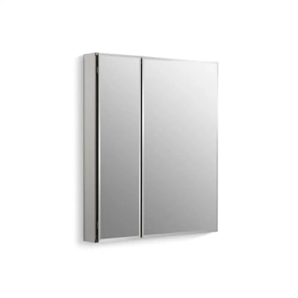 

Aluminum Bathroom Medicine Cabinet with Adjustable Shelves and Full Mirrored Door Surface or Recessed Mount CB-CLC3026FS