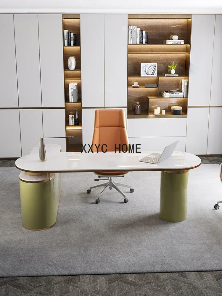 Stone Plate Minimalist High-End Design Sense Boss Desk Paint Boss Desk
