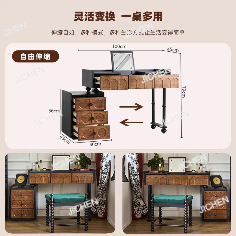 طاولة مكياج فاخرة فاخرة من تأثيث المنزل من Lin's، خزانة دلو مدمجة لغرفة النوم الرئيسية، حديثة #4