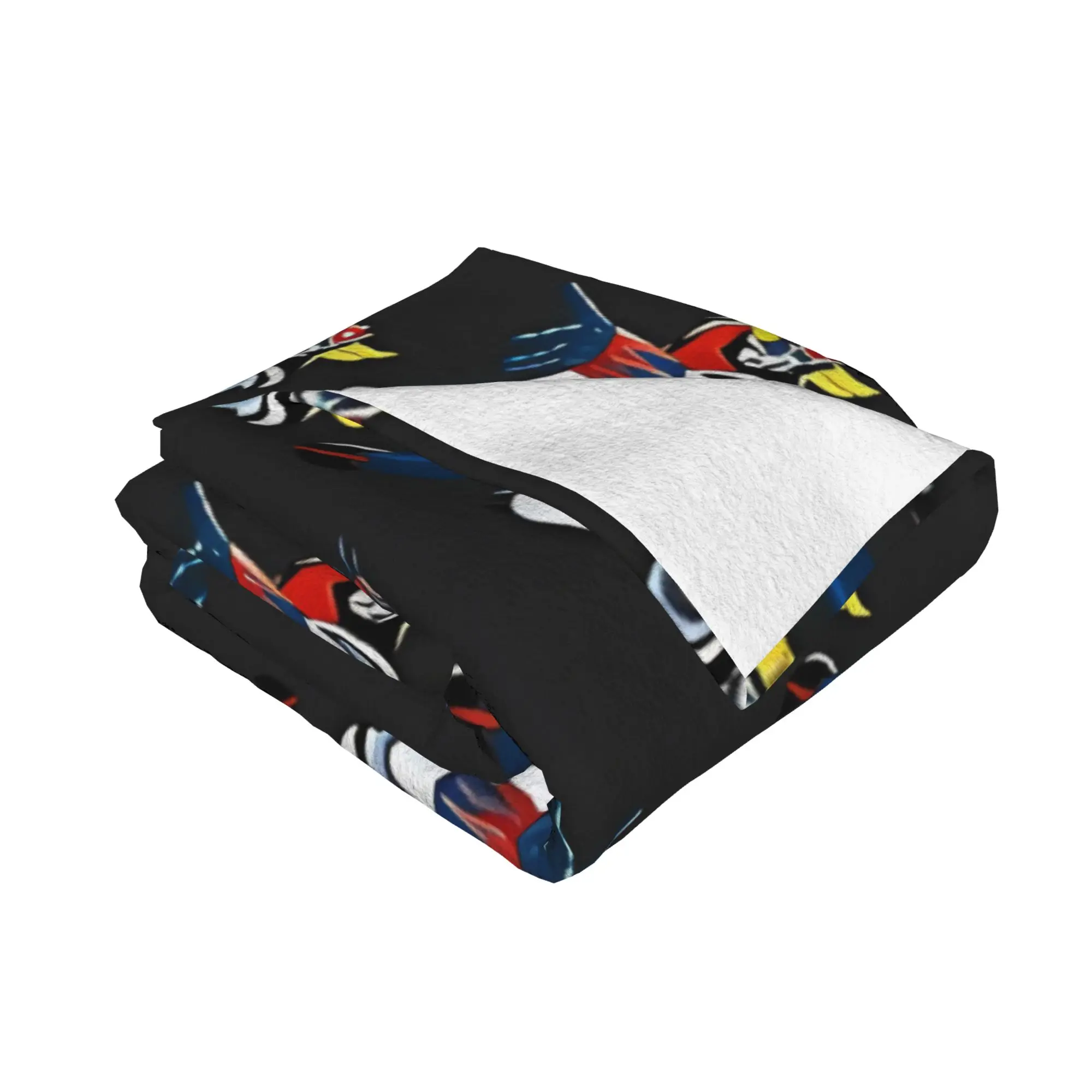 1PC 80S Cult TV Goldorak home room decorations Winter Blankets for Adults Bedding Home Interior Sofa Knee