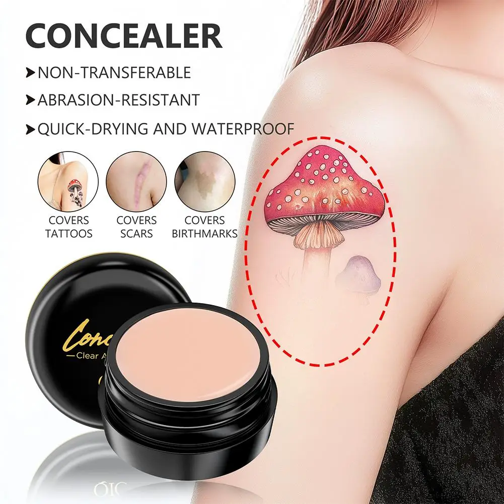 Full Coverage Concealer-waterproof,for Covers Skin and Concealer Tattoos,Regulates Makeup Tone,Face and Skin Blemishes Wrin U2O5