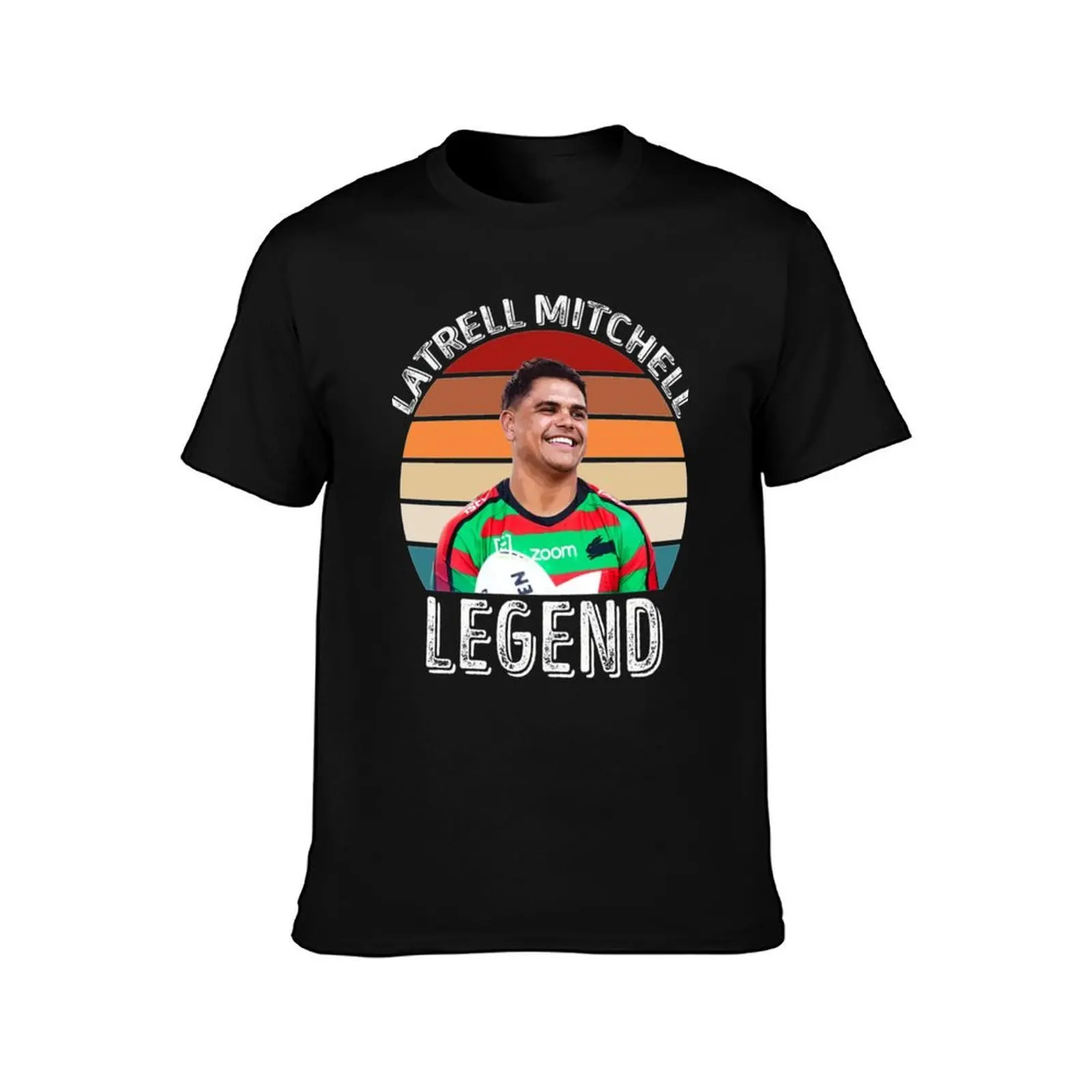 Latrell Mitchell Rabbitohs T-Shirt Basic Casual Short Sleeve Cotton Shirt
