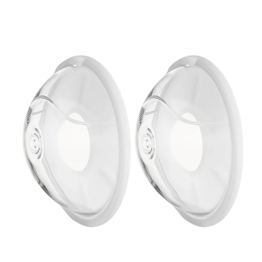 

2pcs Wearable Milk Saver for Breastfeeding Manual Breastmilk Collector Silicone Breast Shell Milk Catcher