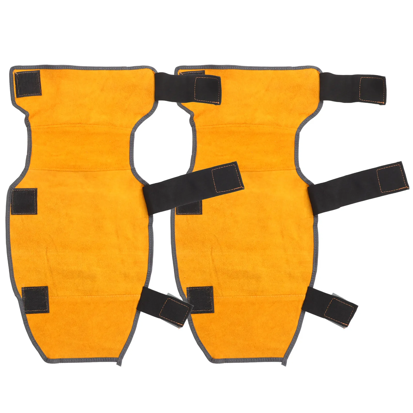 1Pair Cowhide Welding Knee Cover Thicken Pads Heat Resistant Flame Retardant Leg Protector for Electric Welding