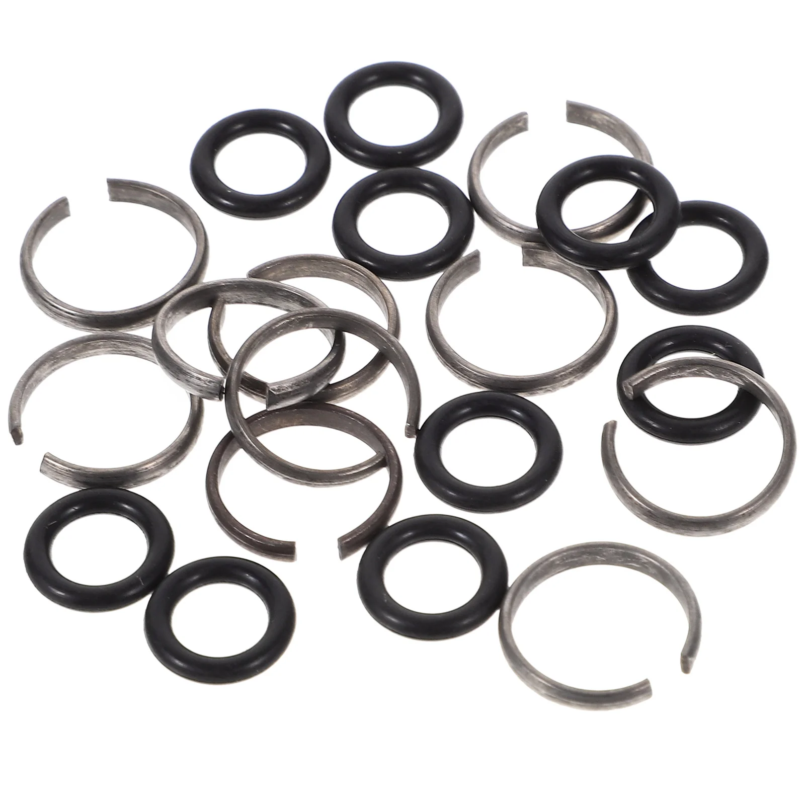 12 Sets Wrench Socket Rubber Ring Retaining For Impact O- Iron Clips Drive Retainer