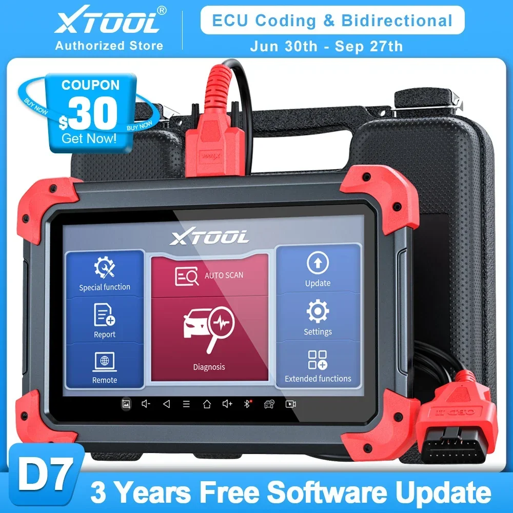 

XTOOL D7 Automotivo Car Diagnostic Tools Bidirectional ECU Coding All System 2 automotive scanner Key Programmer 36 Services