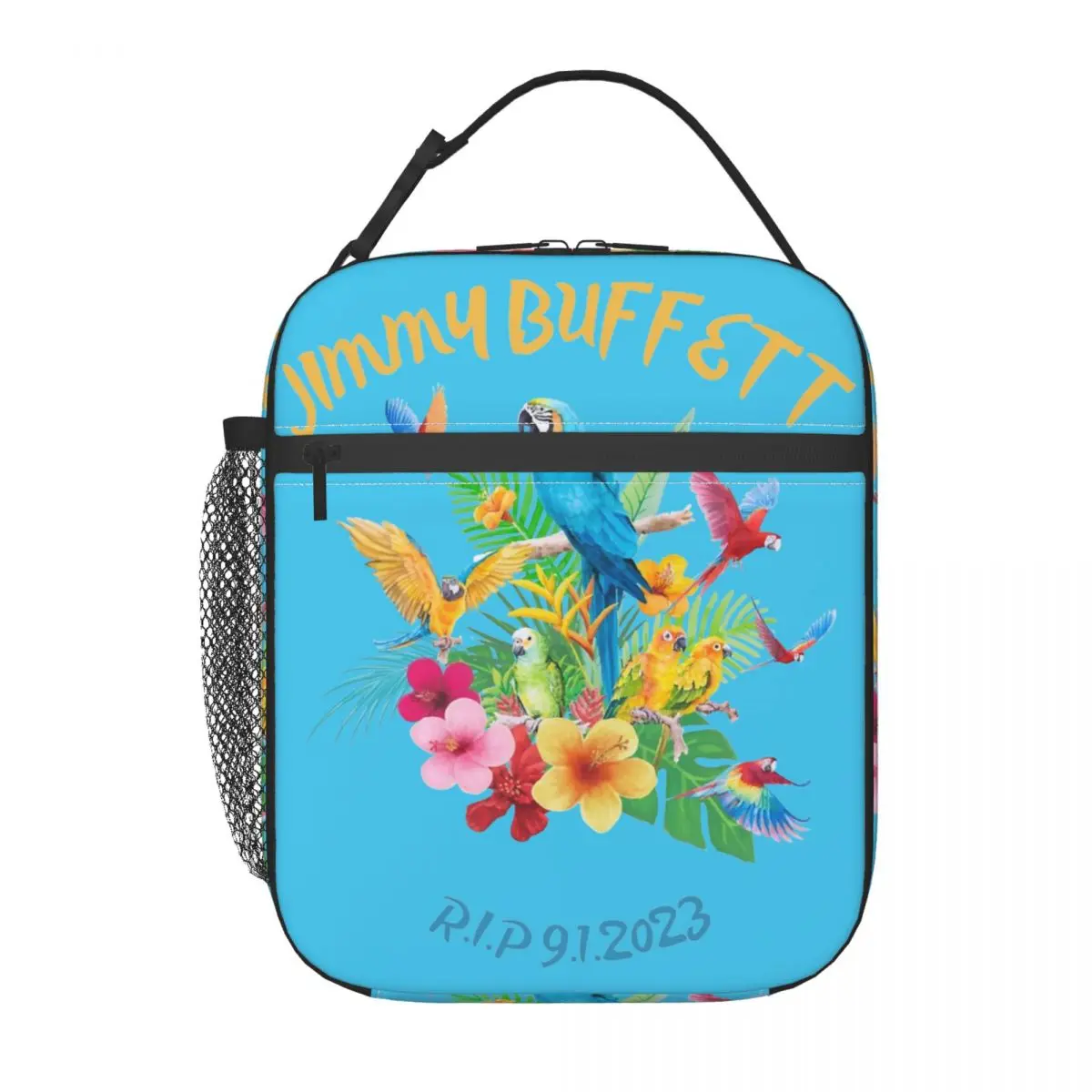 Jimmy Buffett R.I.P Merch Insulated Lunch Bag For Outdoor Food Storage Bag Portable Cooler Thermal Lunch Boxes