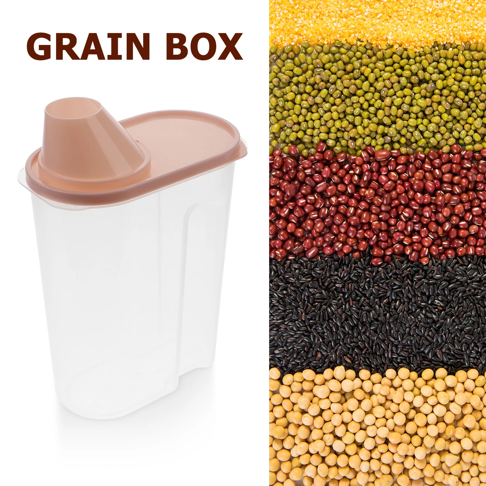 

2 .5L Sealed Tank Storage Barrel Containers for Food Air Tight Cereal Airtight Large with Lids Storage-cereal Rice Bin
