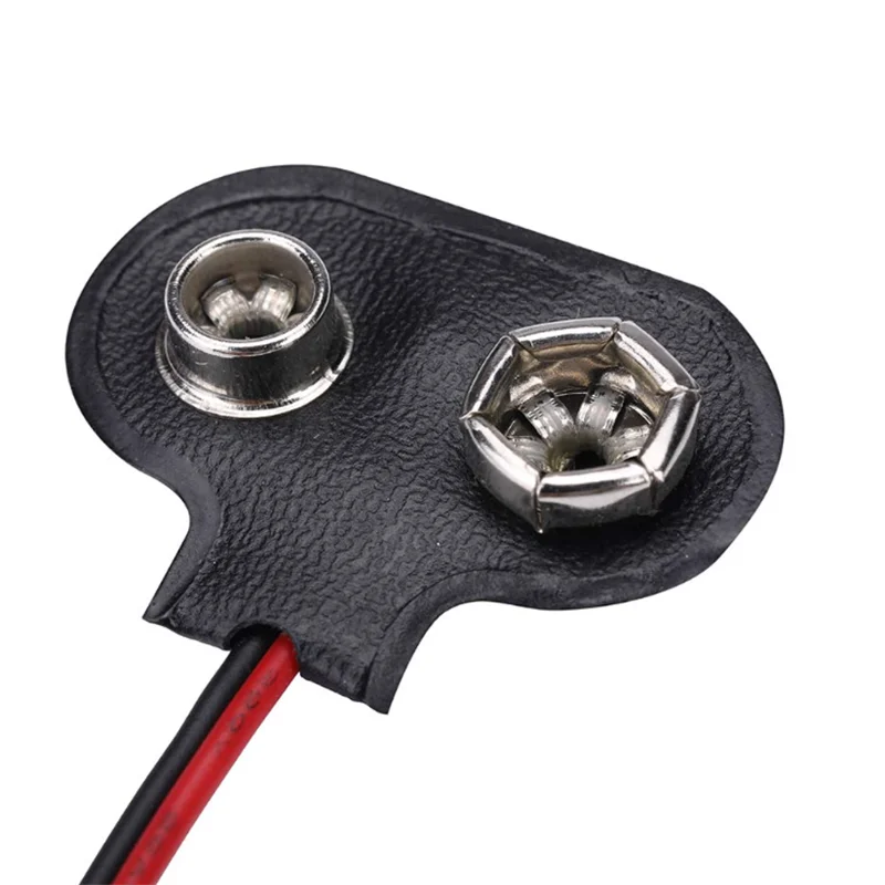 10 قطعة 9 فولت مشبك بطارية موصل مقاطع الطاقة تيار مستمر جاك التمساح المفاجئة محول سلك حامل كابل الرصاص المقبس التوصيل برميل