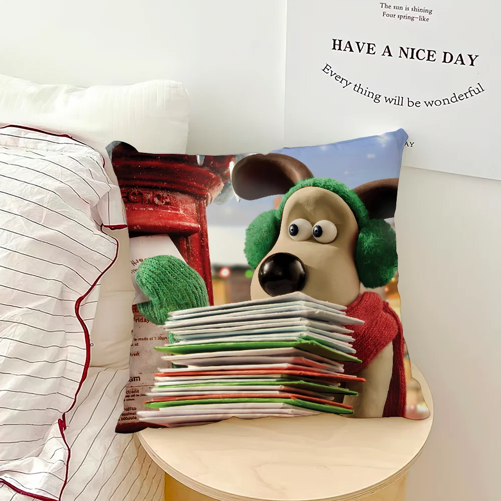 الكرتون W-Wallace-ES و G-Gromit-ES غطاء غرفة المعيشة اللوح الأمامي مكتب وسادة غرفة نوم وسادة أريكة قيلولة الوقت كيس وسادة