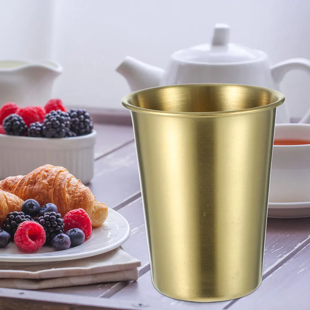 

6 Pieces Cups 350ml Stainless Steel Water Drinking Cups For Home Bar Restaurant Reusable Rust Proof Easy Clean